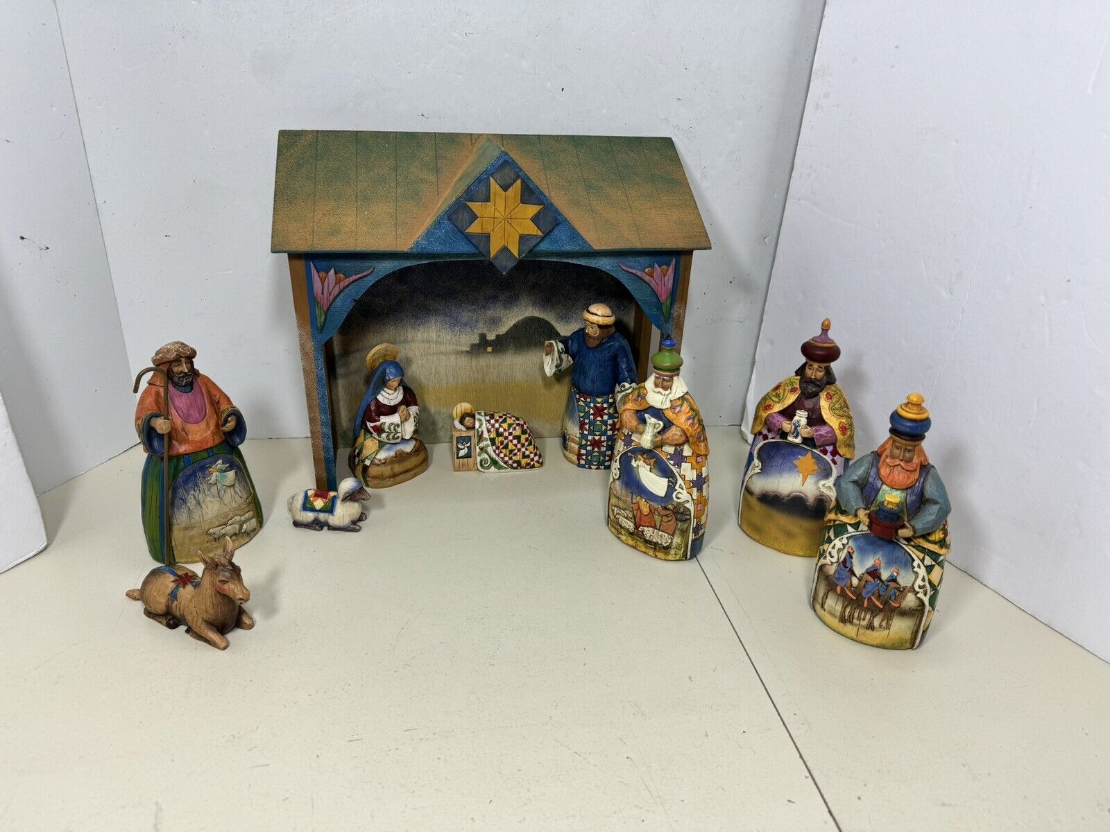 Jim Shore 10 Piece Nativity Set Joy To The World Heartwood Creek Original Boxes