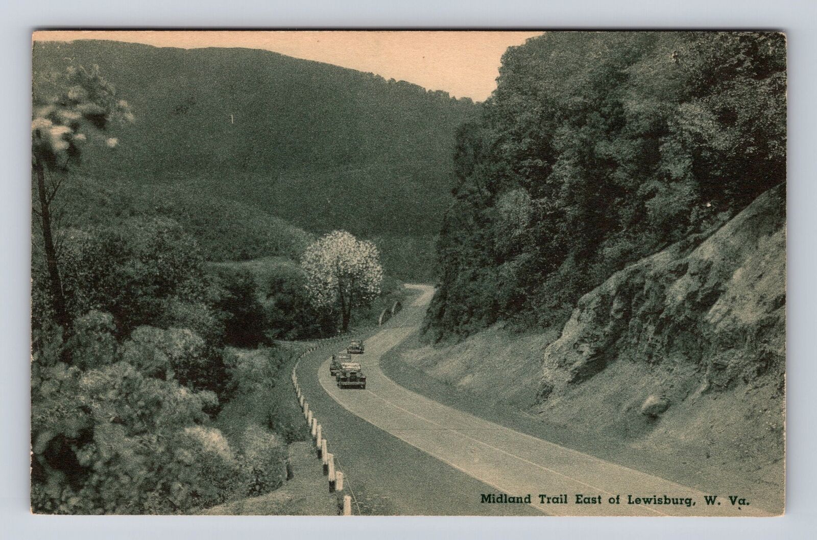 Lewisburg WV-West Virginia, Midland Trail East, Antique, Vintage Postcard