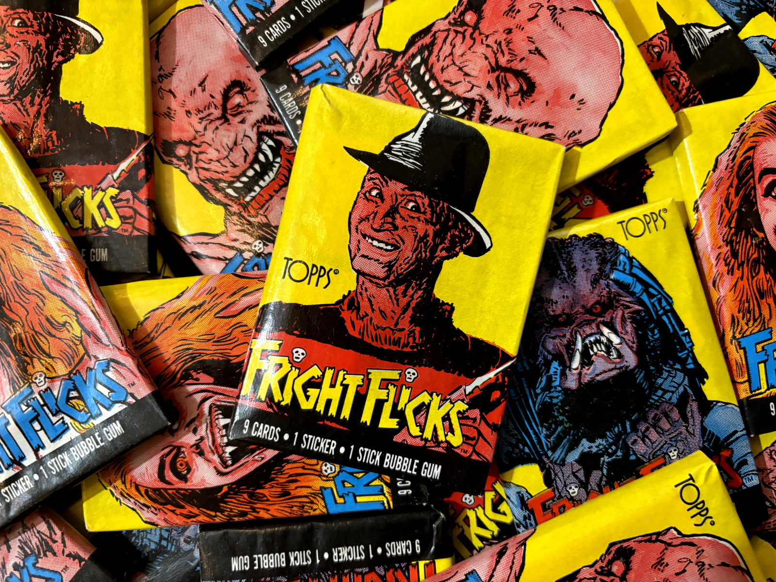 Fright Flicks - Horror Trading Cards (1 Pack) • 1988 Topps