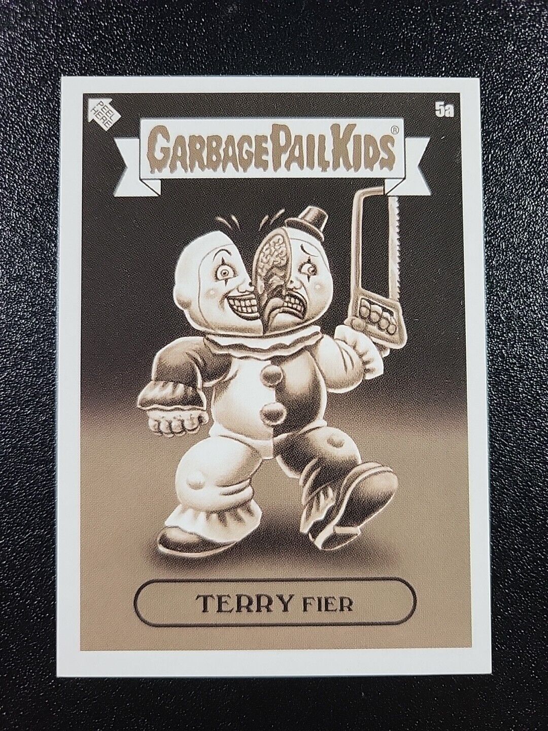 SP Sepia Parallel Terry Fier Terrifier Art the Clown 2021 Garbage Pail Kids Card