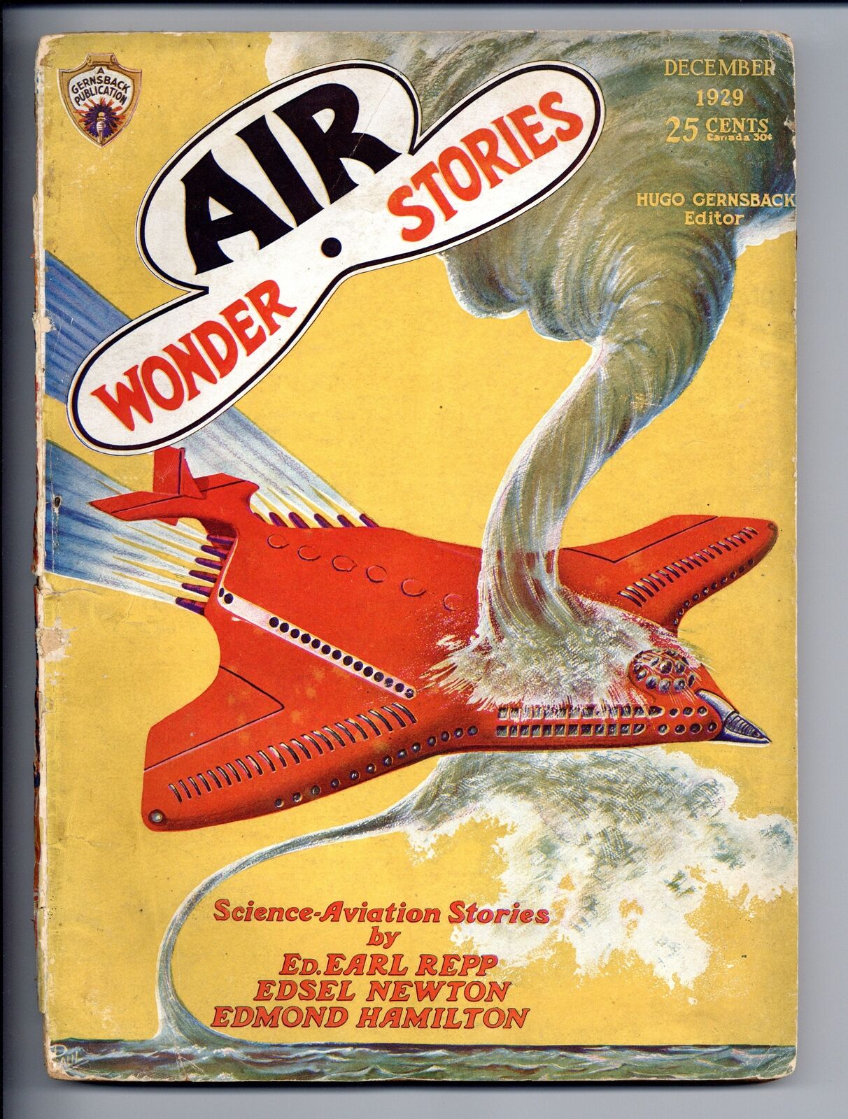 Air Wonder Stories Vol. 1 #6 FR 1929 Low Grade