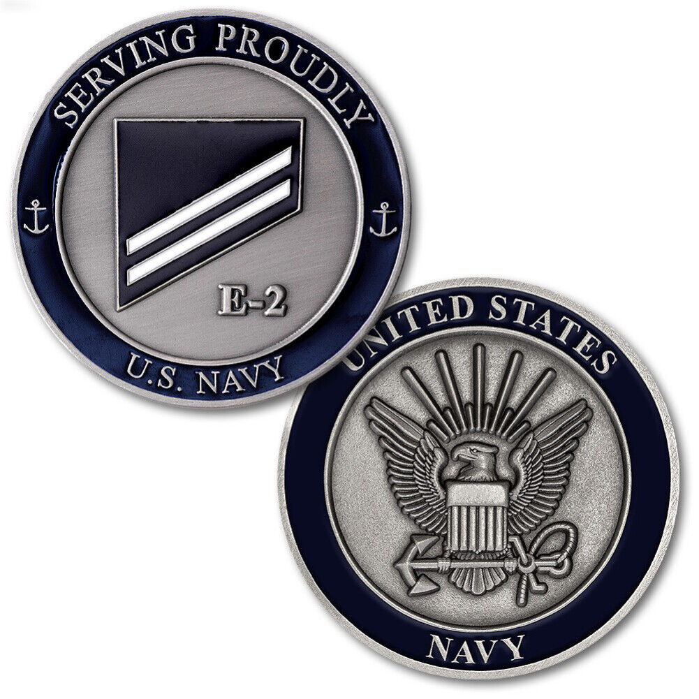 NEW U.S. Navy E-2 Seaman Apprentice Challenge Coin