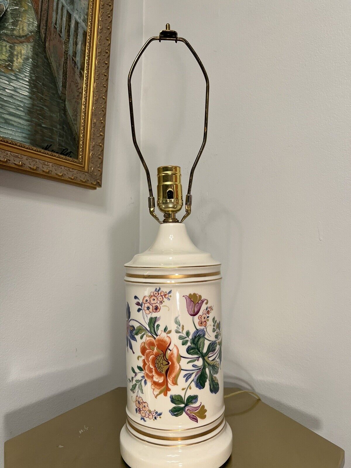 Vintage Tilden-Thurber Porcelain Lamp EUC