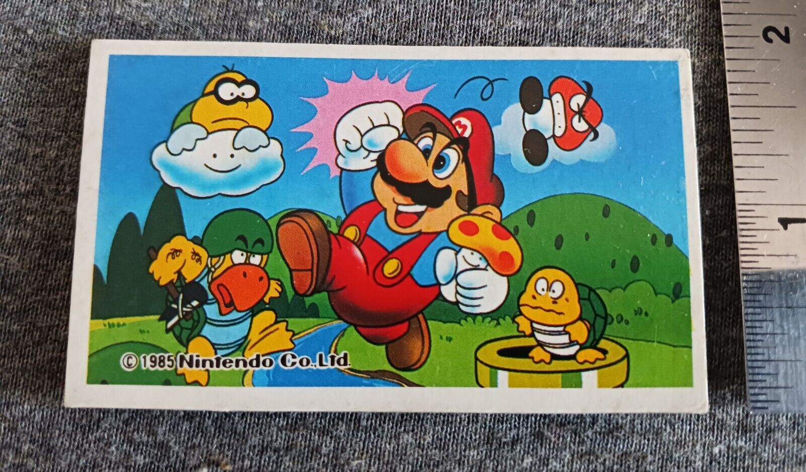 Menko Japan Trading Card Winner Card Super Mario Bros. Nintendo Famicom