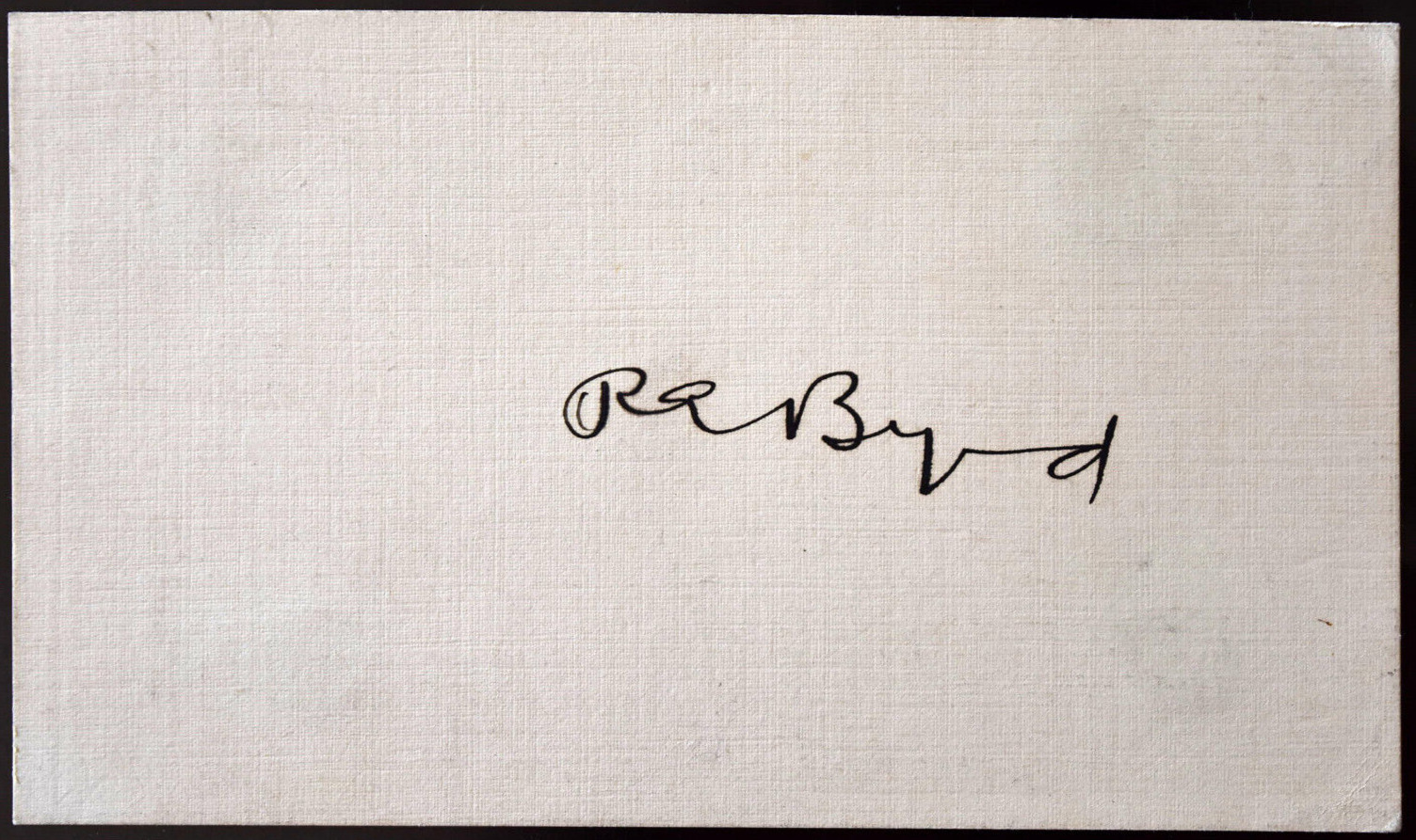 Richard Byrd Hand Signed Autograph on Card