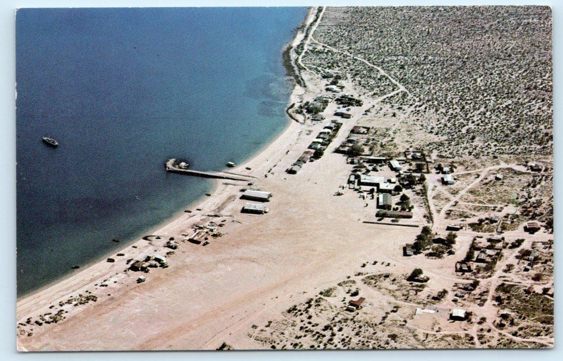 BAHIA de LOS ANGELES, Baja California Mexico ~ CASA DIAZ Resort c1960s Postcard