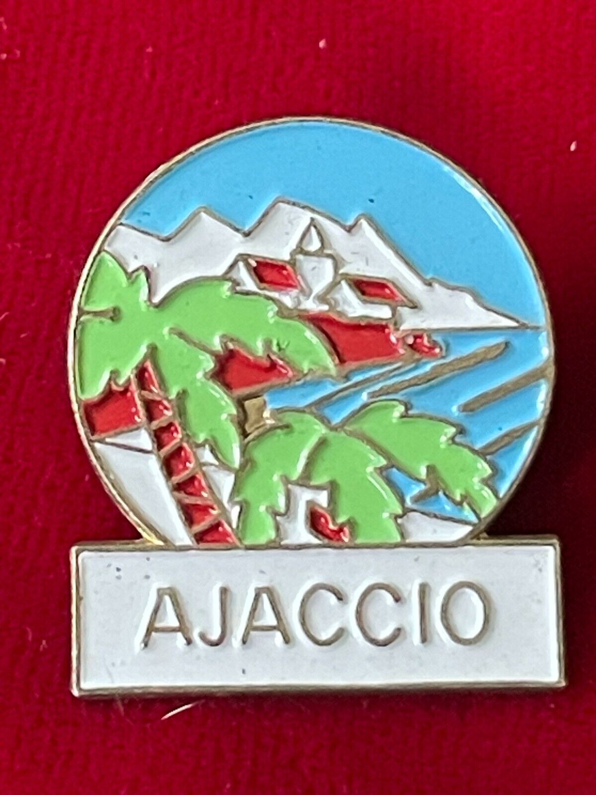 Ajaccio Capital Corsica French Island Mediterranean Sea Travel Souvenir Pin 1\