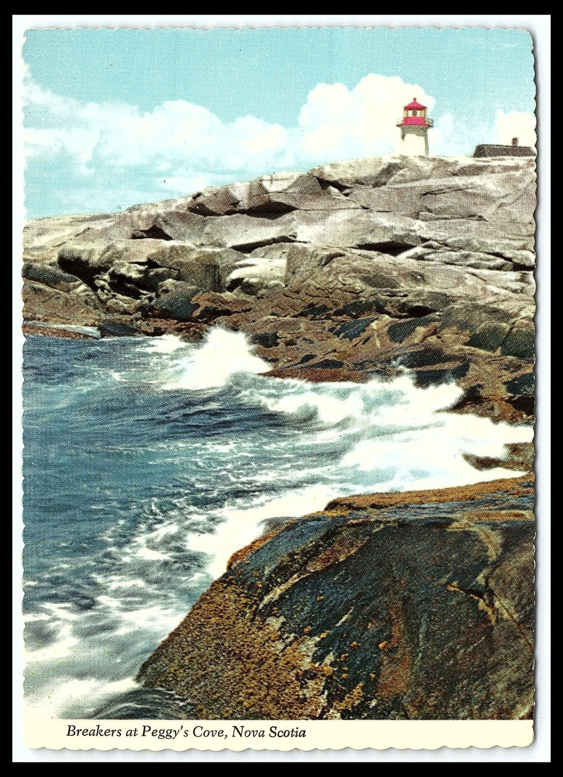 Nova Scotia Canada Peggys Cove Continental Postcard     cl51