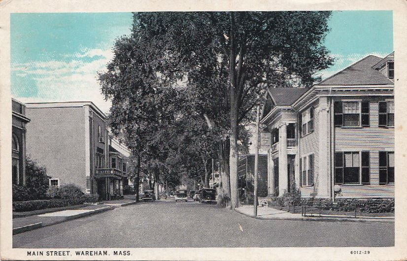 Postcard Main Street Wareham MA 