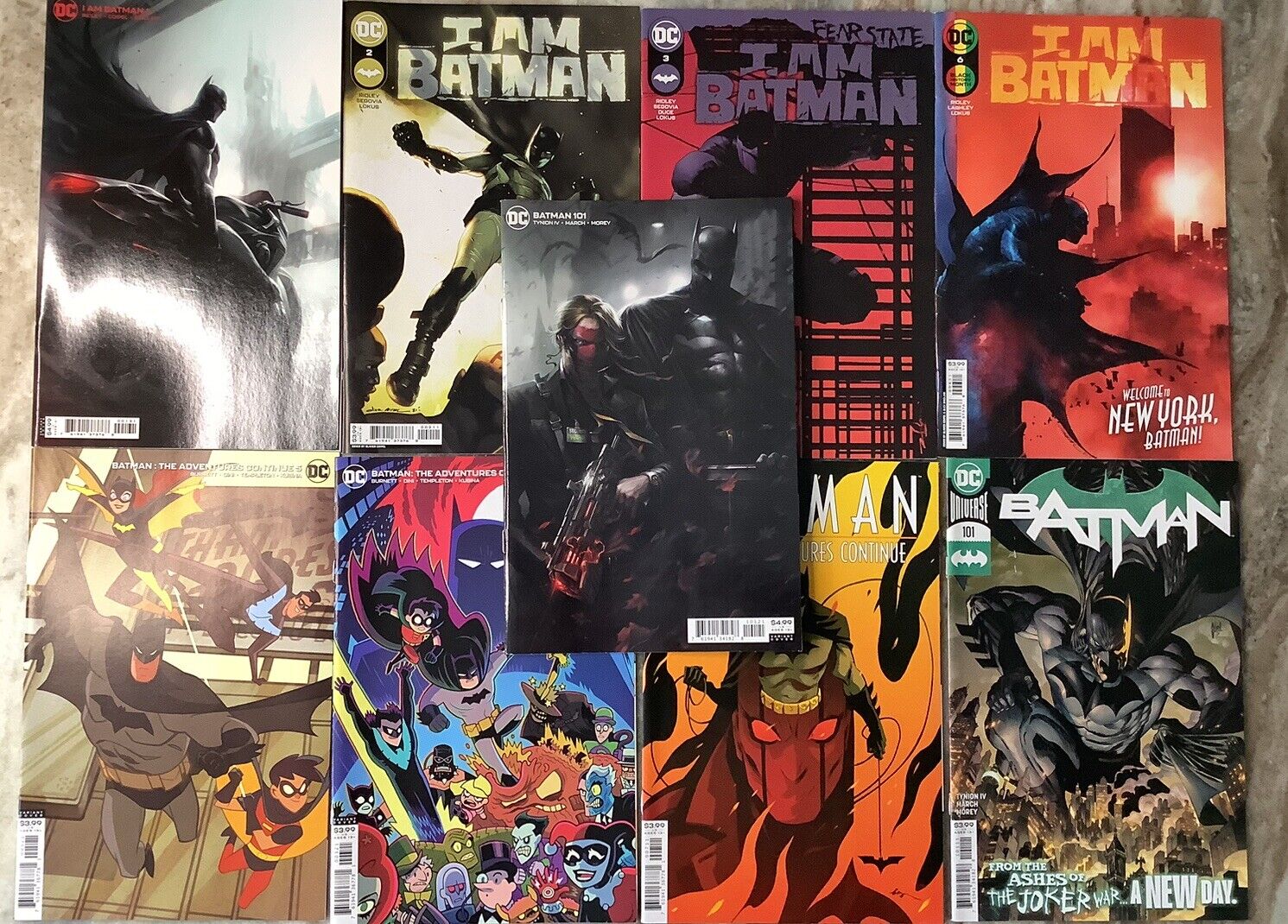 Lot of (9) I am Batman / Adventures Continue / Batman / Variants DC 2020/21
