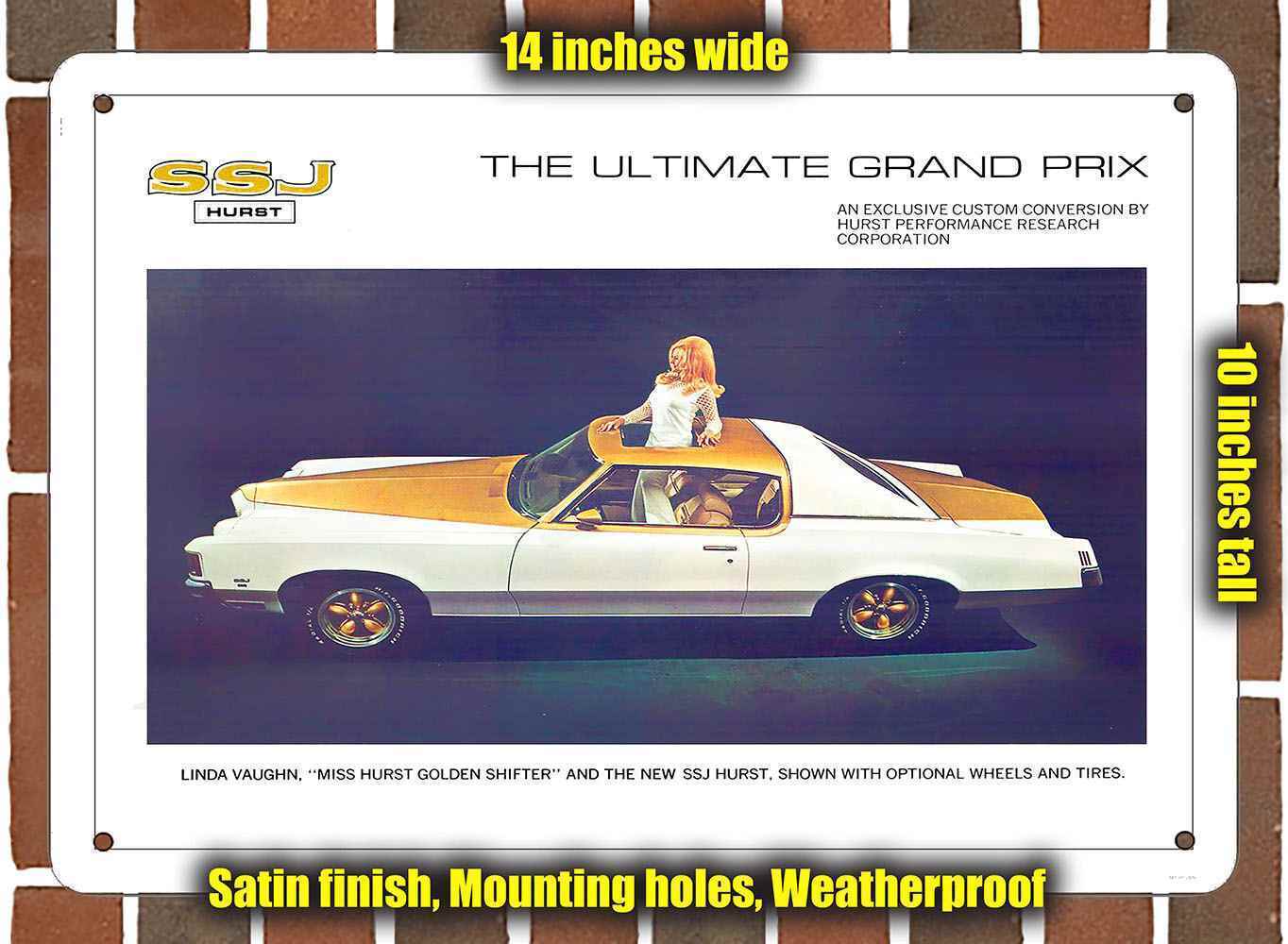 Metal Sign - 1971 Pontiac Grand Prix Hurst SSJ- 10x14 inches