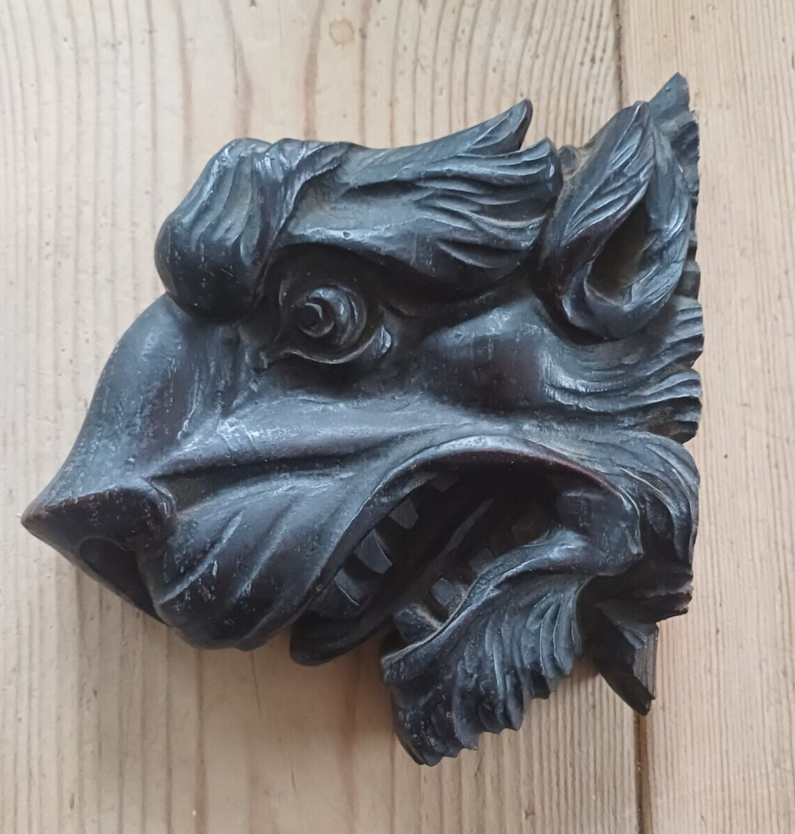 Early to mid 20th century Black Forest mythical creature wall mount