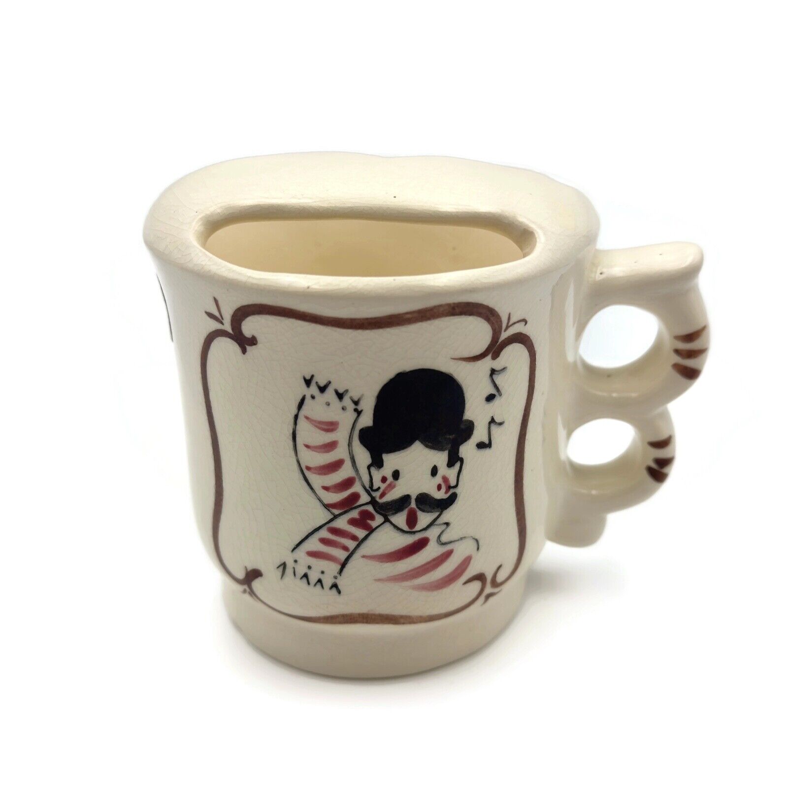 Starnes California Ceramic Sweet Adeline\'s A Capella Mustache Saver Cup Mug