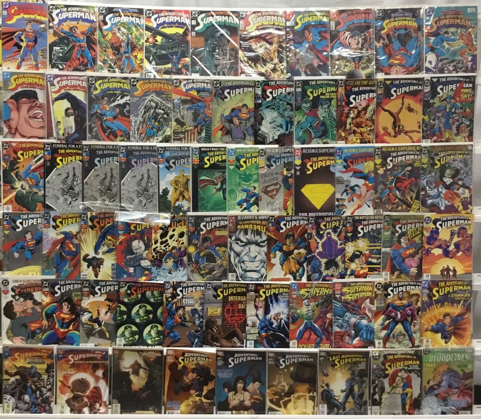 DC Comics - The Adventures of Superman - Comic Book Lot of 65 Issues