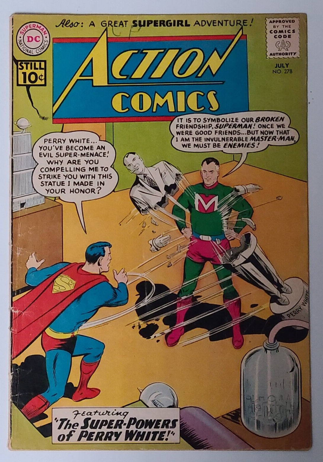 ACTION COMICS (DC) 8-BOOK LOT SILVER AGE (1961-1969) ALL SUPERMAN & SUPEGIRL
