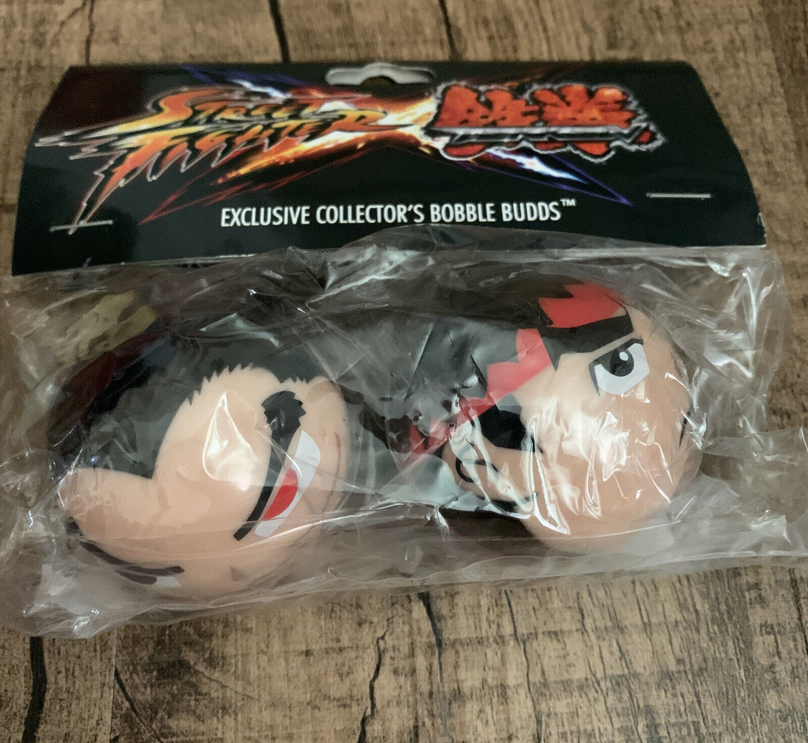 E3 Street Fighter x Tekken Kazuya Ryu NEW Bobble Budds Capcom Promo RARE