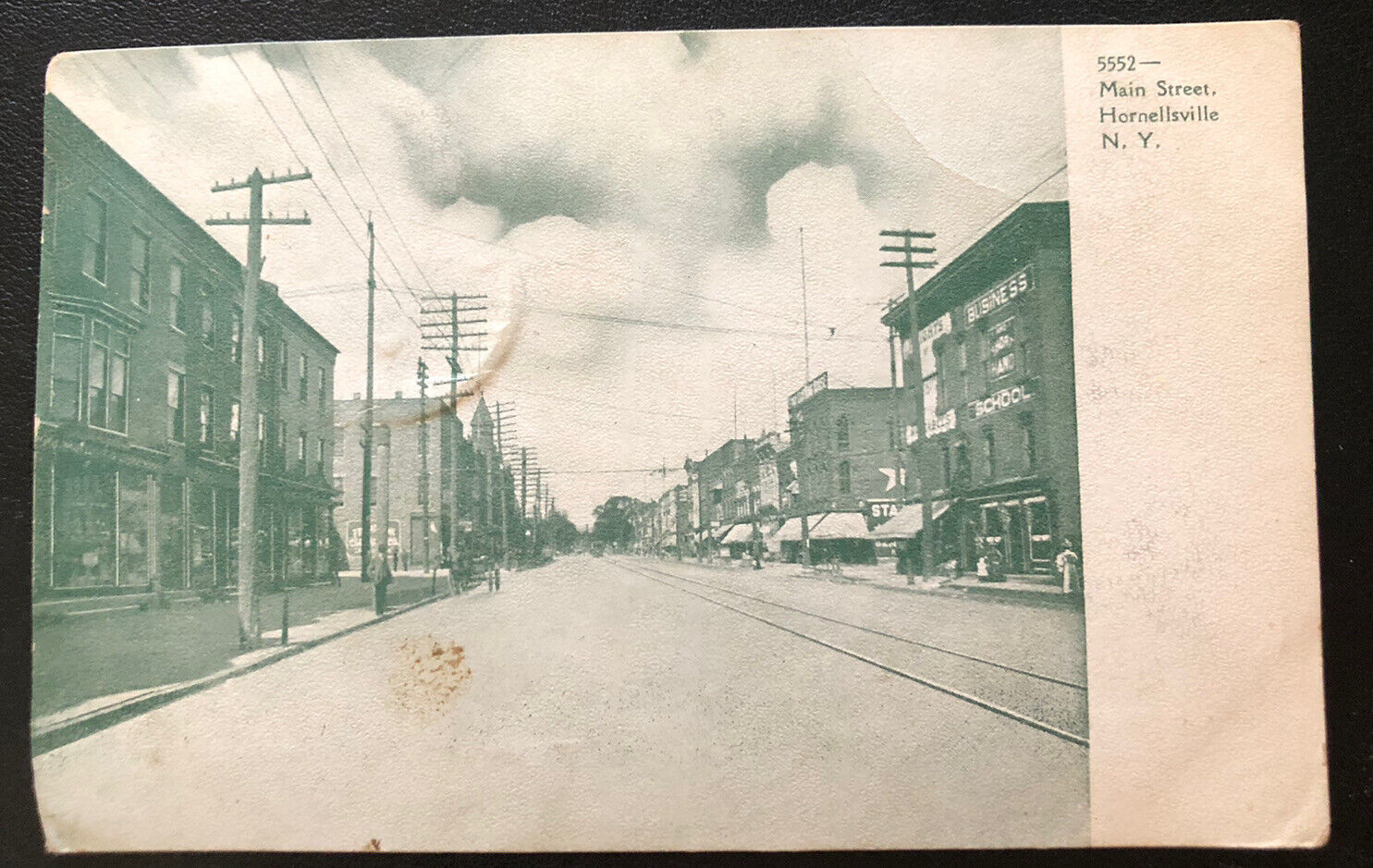 Main Street Hornellsville NY New York ￼Stark Herkimer County Town ￼view Postcard