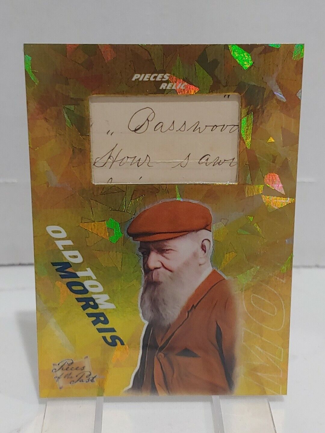 2021 Pieces of the Past Old Tom Morris Handwritten Relic - 1/1 - Rare