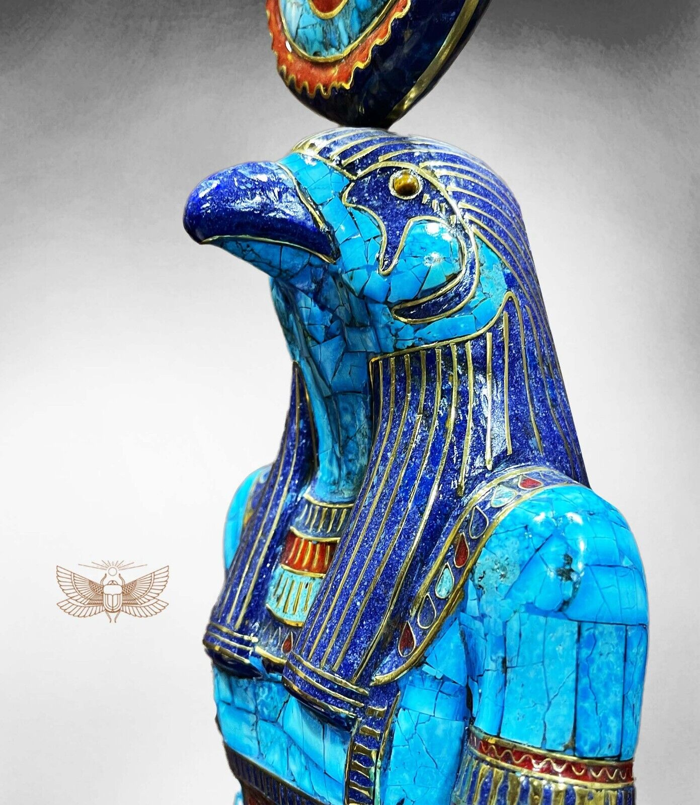 Vintage Horus Statue, Sky god Horus sculpture for sale