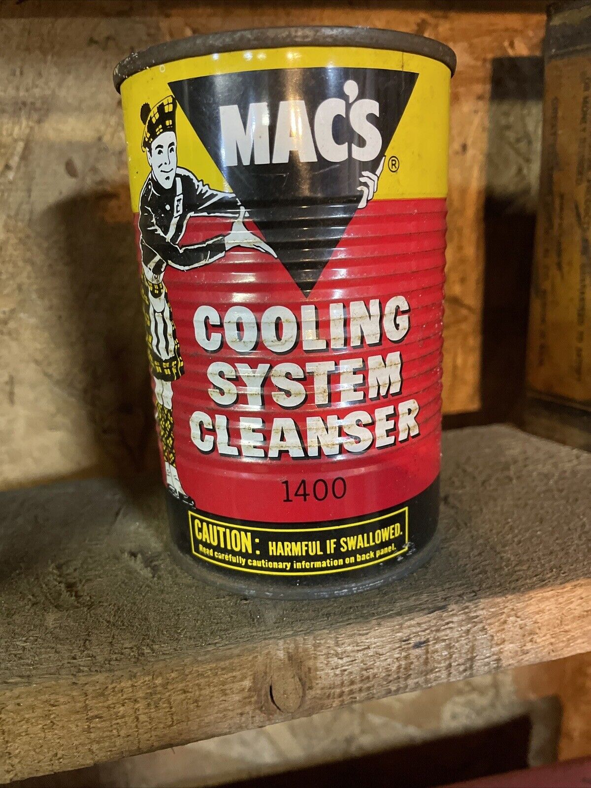 VINTAGE~ MAC'S COOLING SYSTEM CLEANSER 16 OUNCE UNOPENED CAN