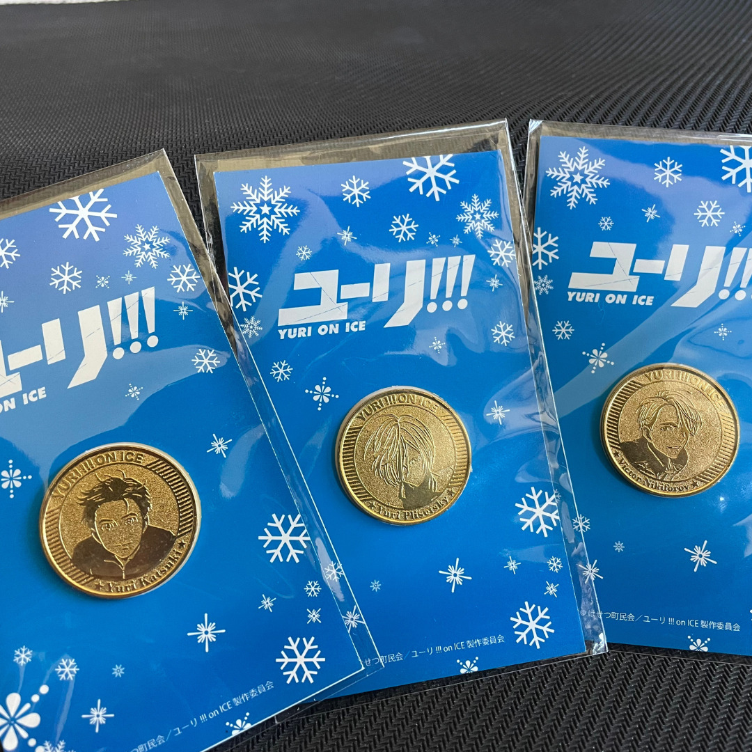 Yuri on Ice Commemorative Coins (Unopened) Katsuki Victor Nikiforov  Plisetsky