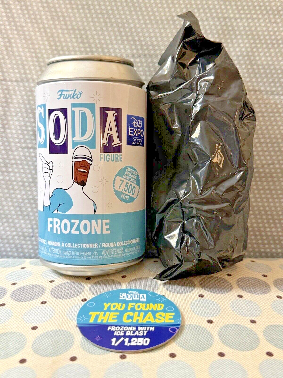 Funko Soda Frozone CHASE With Ice Blast 2022 D23 Expo Incredibles Disney Pixar