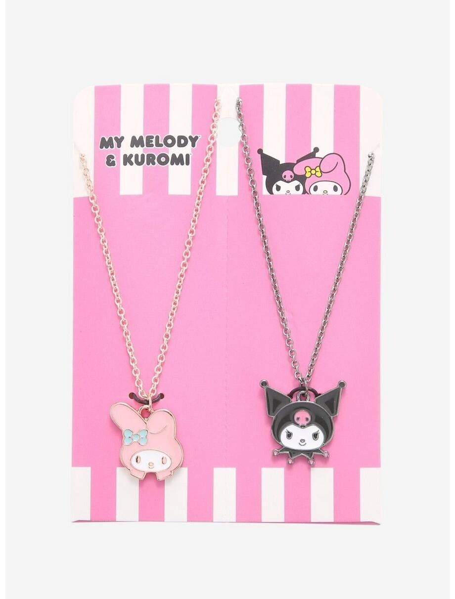 NEW Hot Topic Sanrio My Melody & Kuromi Best Friends Necklace Set