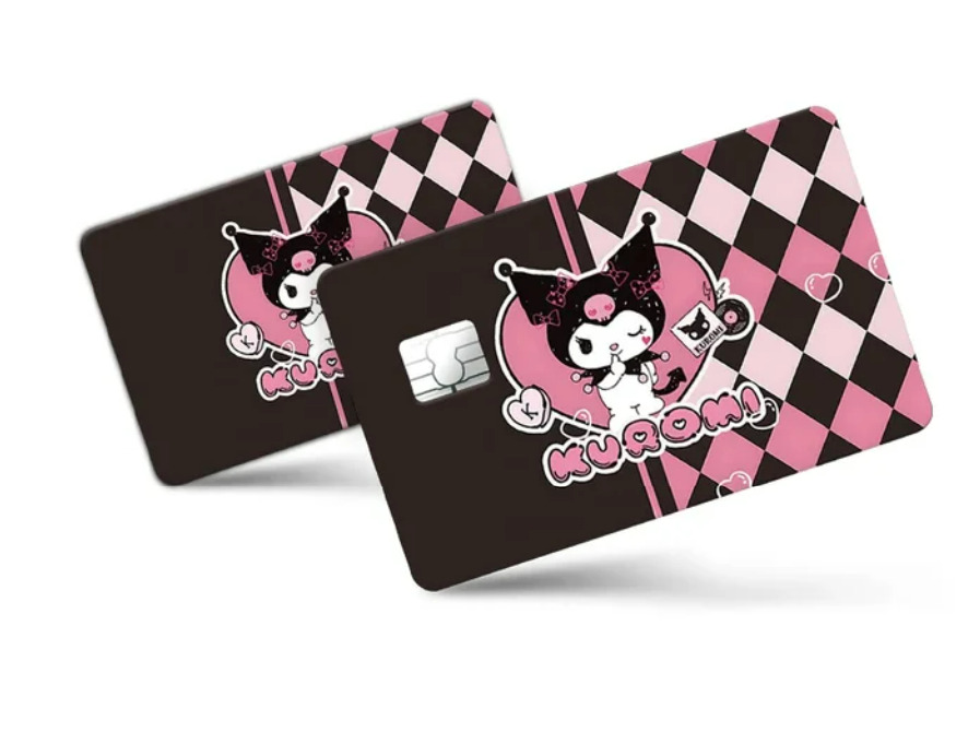 Sanrio Hello Kitty Kuromi Credit Card Smart Sticker Skin Precut Small Chip Debit