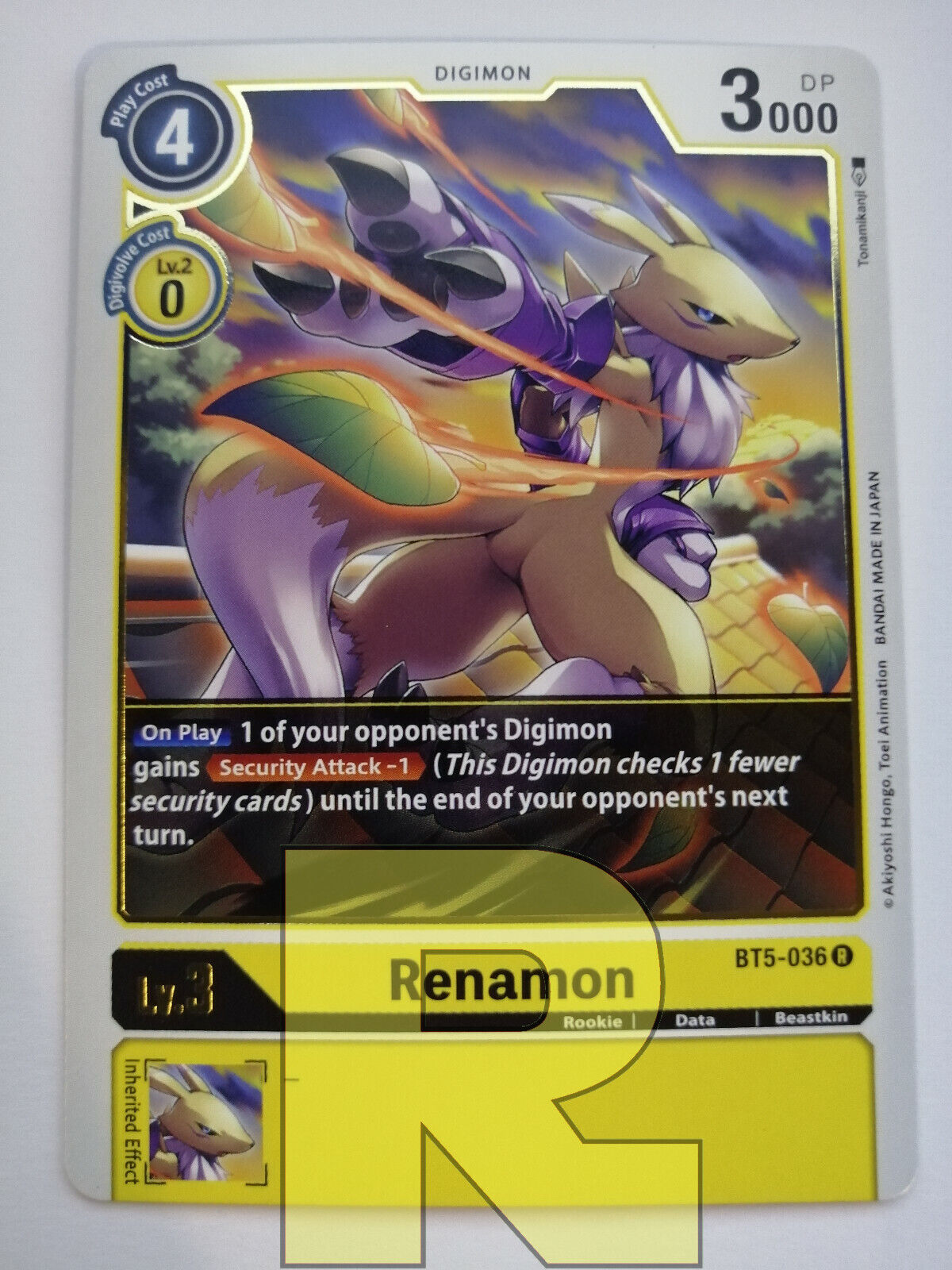 Renamon® BT5-036 R® Rare® Digimon® English