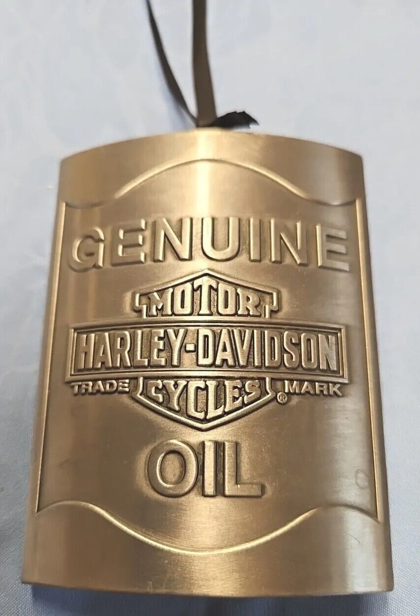 Harley-Davidson Embossed Genuine Oil B&S Pewter Hanging Ornament HDX-99200 Used