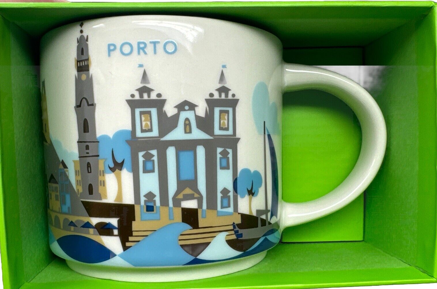 RARE Starbucks Porto Portugal You Are Here City Coffee Mug 14oz Yah City Mug