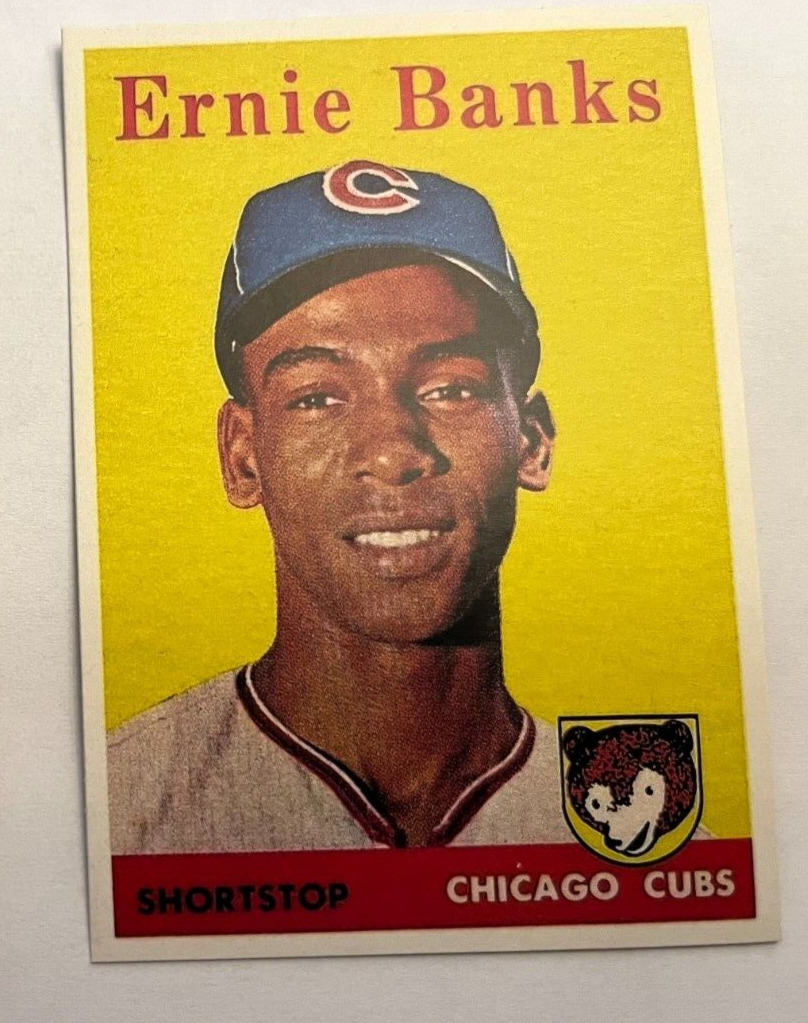 1958 Topps #310 Ernie Banks            NOVELTY CARD   Read description