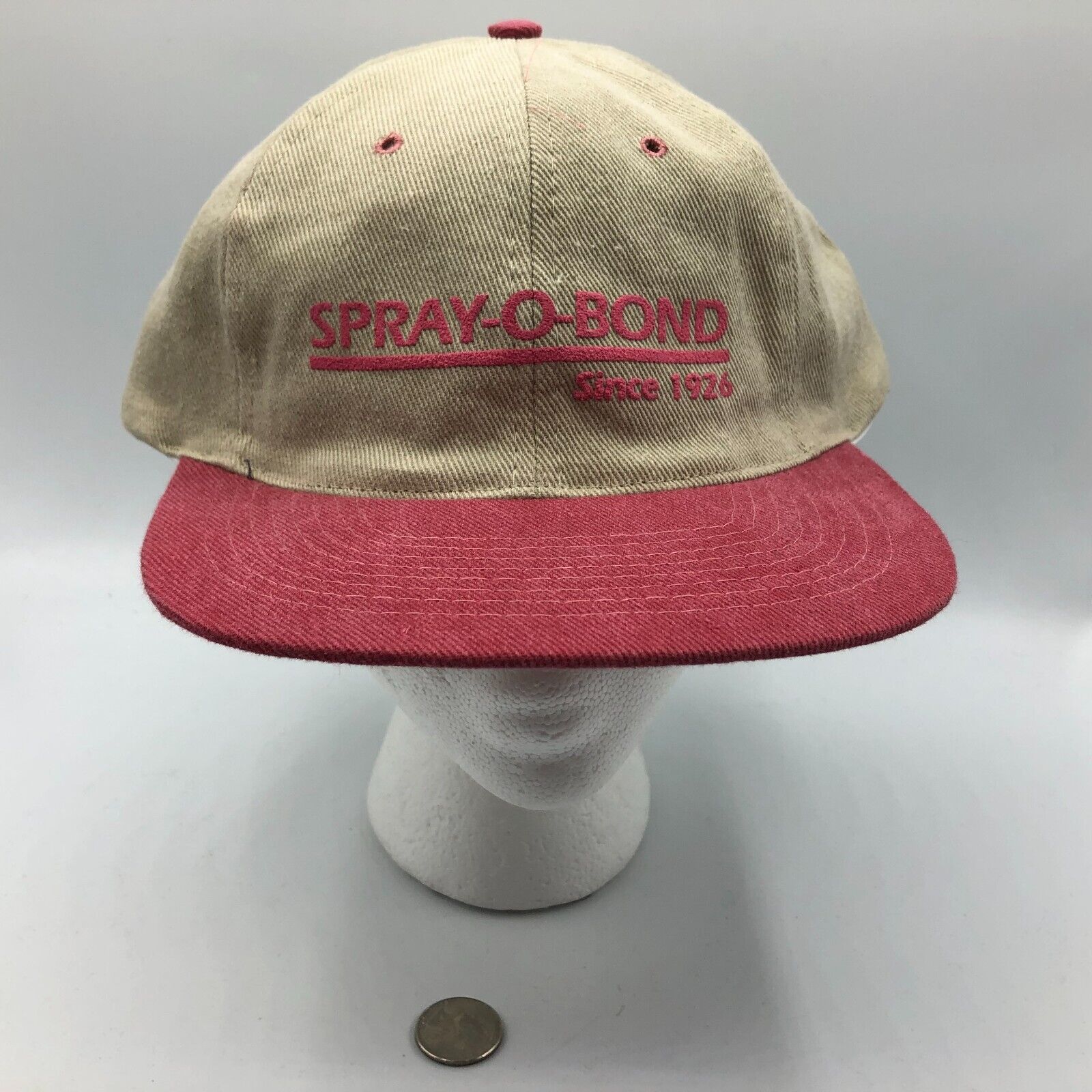 SPRAY-O-BOND Snapback Baseball Cap Baseball Hat Advertising Vintage Nissin
