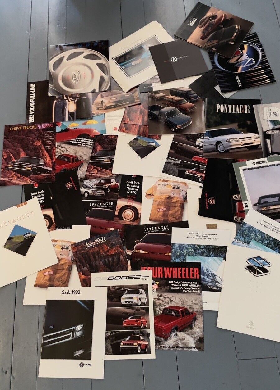 Lot Of 1990’s Car Brochures