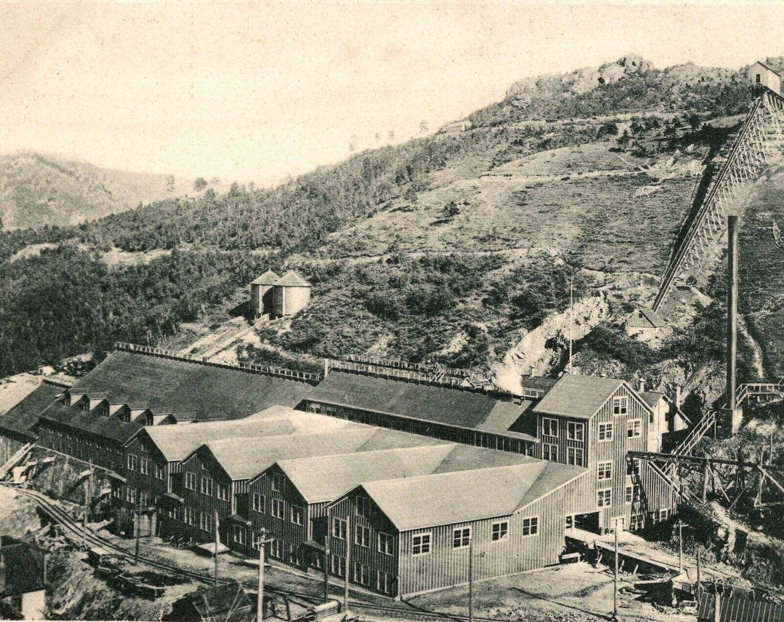 C.1901-07 Lead, SD. Largest Cyanide Plant. DB W.B. Perkins Postcard. Antique