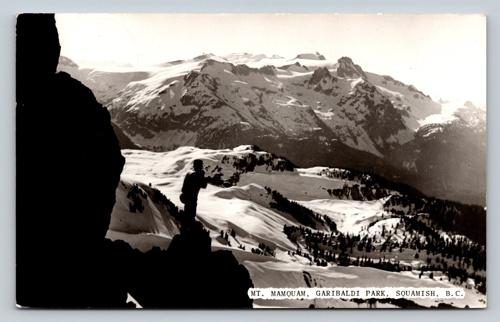 RPPC Mt. Mamquam Garibaldi Park SQUAMISH B.C. Snowy Mountains VINTAGE Postcard