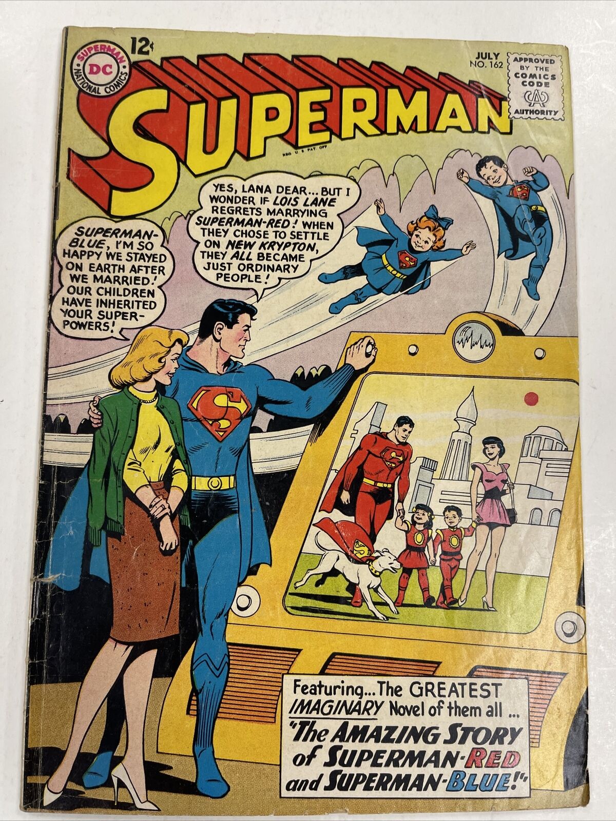 Superman #162 3rd Appearance Of General ZOD DC Comic 1963 FN/VG Hot Key