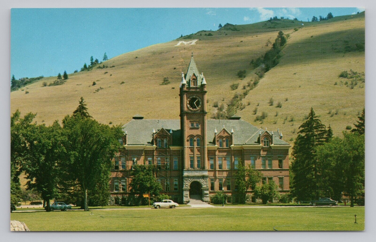 Main Hall of Montana State University MSU, Missoula, Montana Postcard