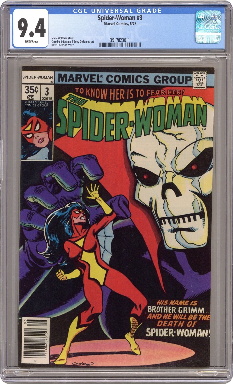 Spider-Woman #3 CGC 9.4 1978 3917823011