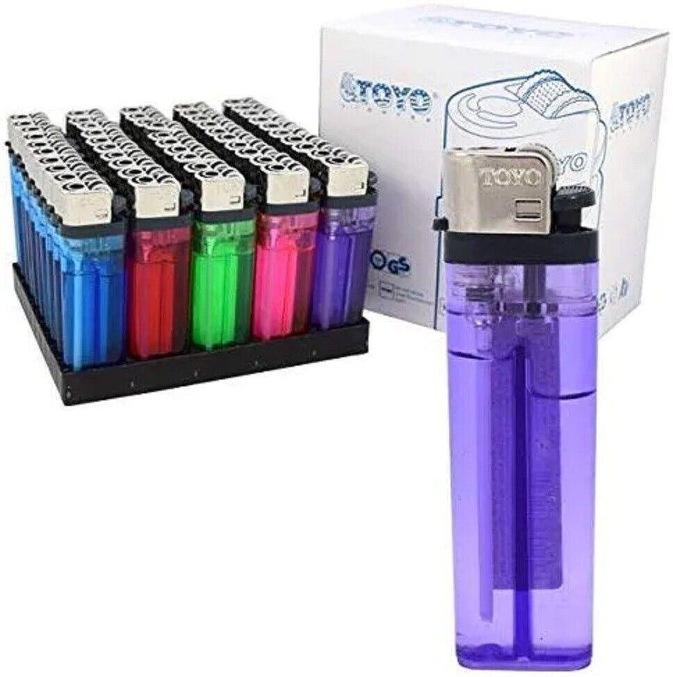 Toyo Disposable Butane Lighters - Bulk Pack of 25 - Cheap Cigarette