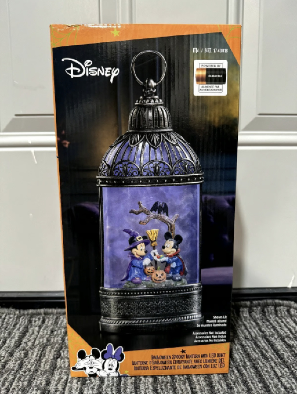 Disney Mickey Mouse & Spooky Bat Halloween Shimmering Fog Lantern