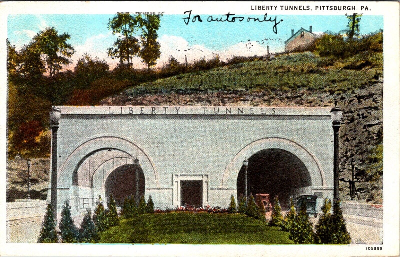 Allentown, PA Pennsylvania Liberty Tunnels White Border Postcard I862