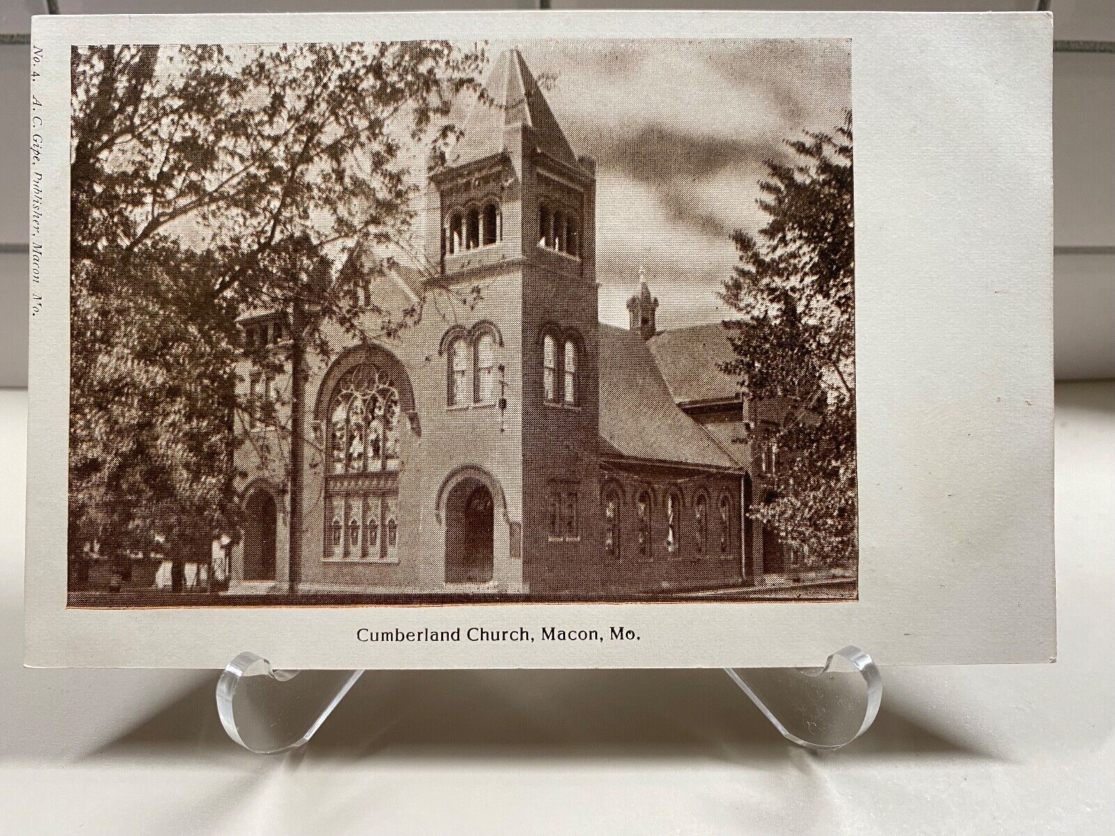 c1900s Cumberland Church, Macon Missouri MO Macon County Antique UNP Postcard