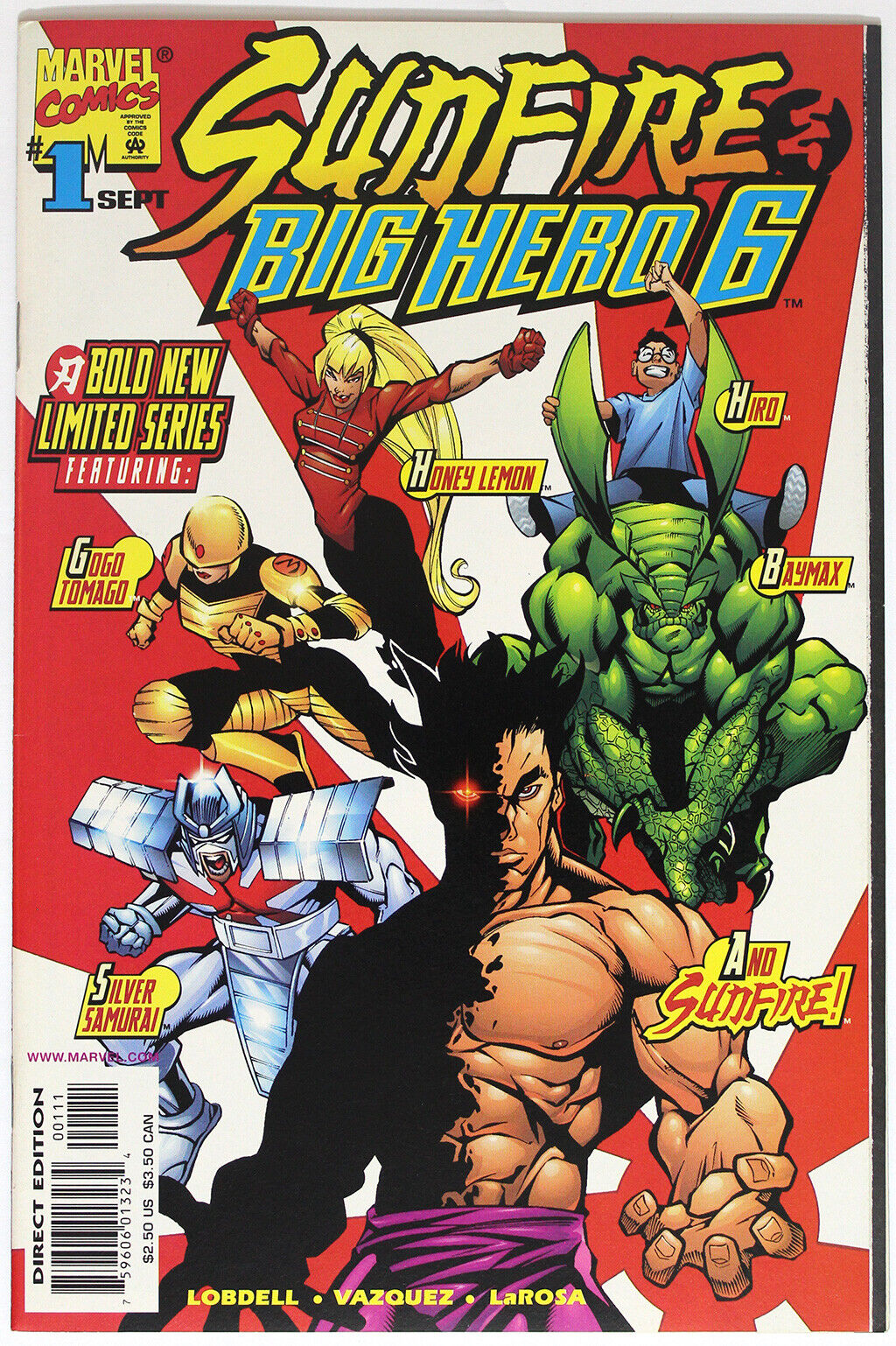 Sunfire and Big Hero Six #1 1998 Marvel Key Issue High Grade