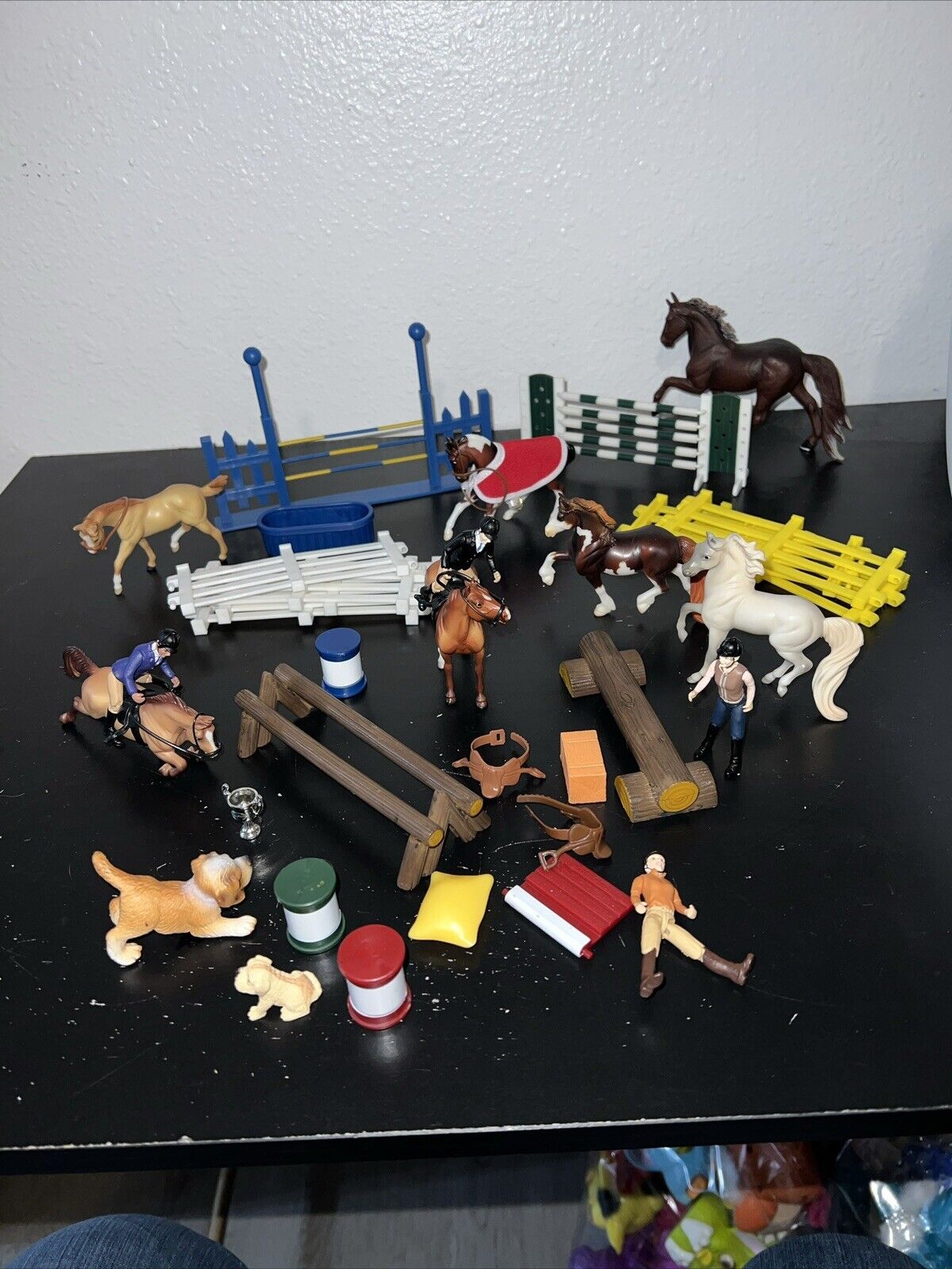 Vintage Lot of Breyer Horses, Riders, Fences, Truck and More