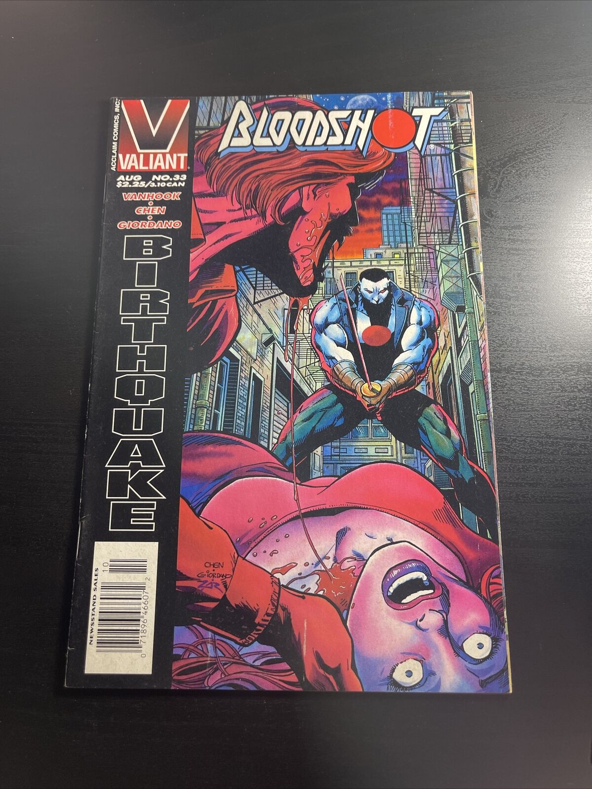 Bloodshot #33 (5.5 FN-) Newsstand Variant - Valiant Comics - 1995