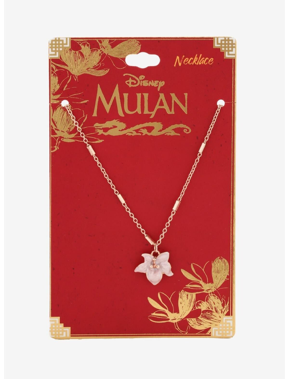 Disney Mulan Lotus Blossom Necklace  NWT