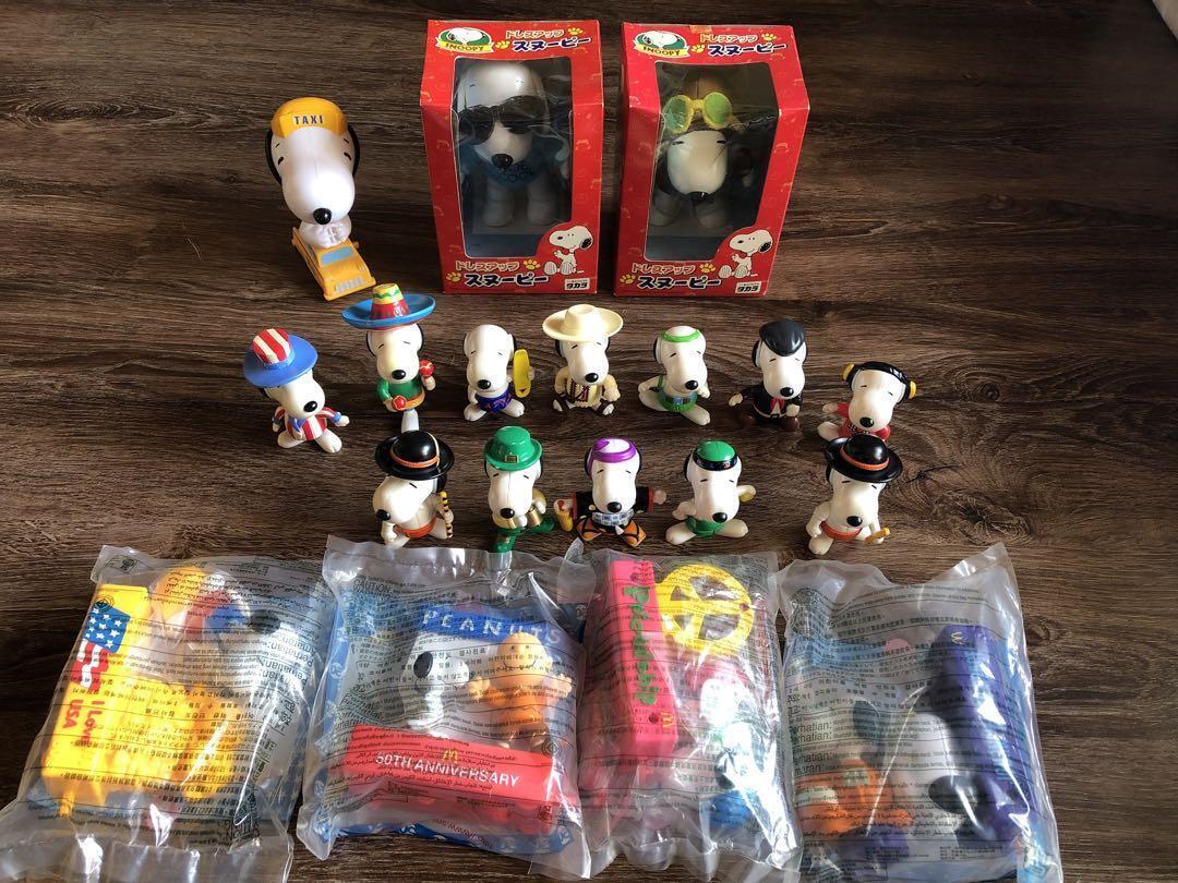 Snoopy Goods lot set 19 Mini Figure Toy Flying Ace Charlie Brown Collection  