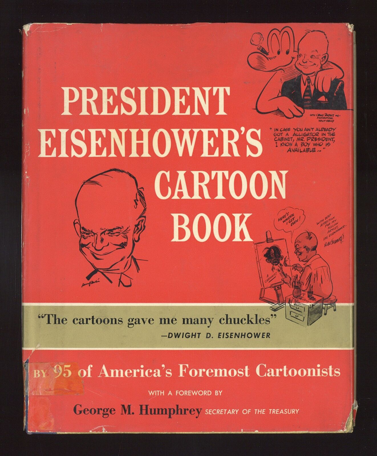 President Eisenhower\'s Cartoon Book HC #1-1ST GD 2.0 1956