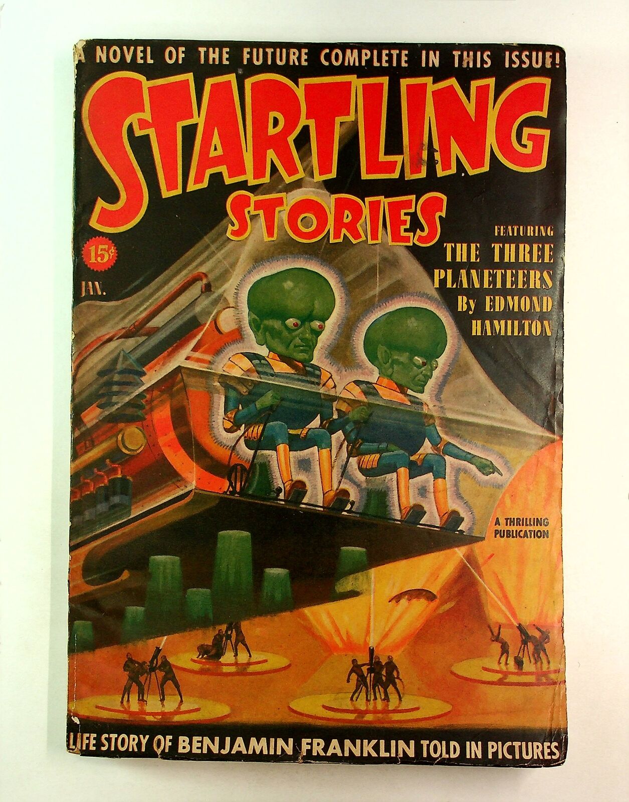 Startling Stories Pulp Jan 1940 Vol. 3 #1 GD